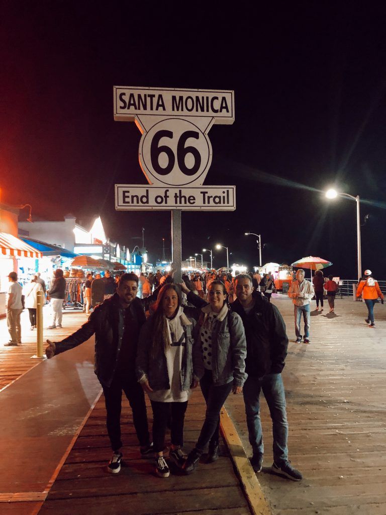 Final de la ruta 66 en Santa Mónica