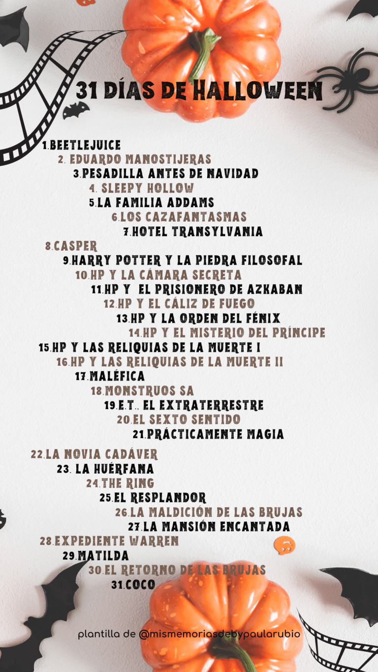 Reto 31 días de Halloween